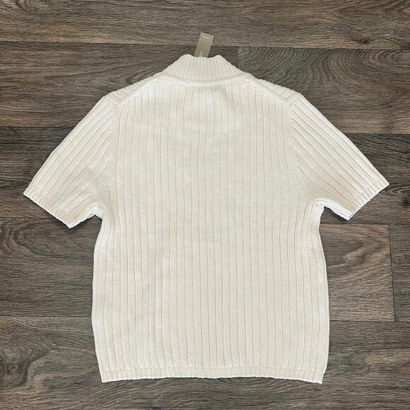 J. Crew Cream Ribbed Turtleneck Sweater - Picture 5 of 7